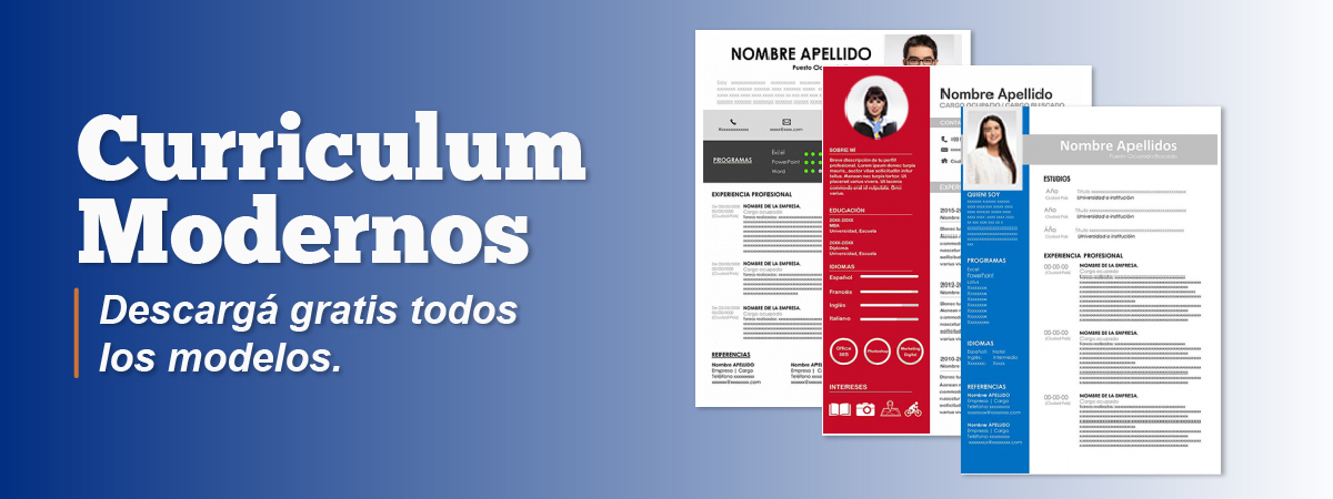 Curriculum Modernos gratis