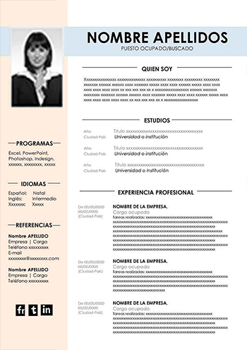 Curriculum Funcional Para Descargar En Word | CV Gratis ?