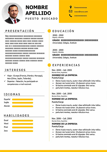 Curriculum Moderno en Español