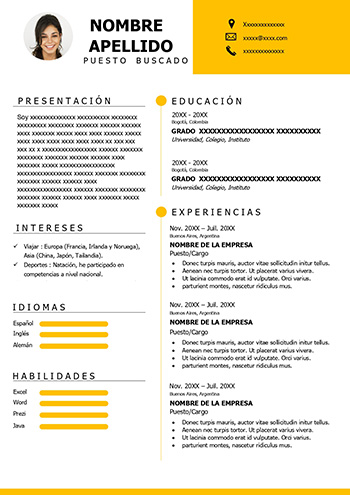 Curriculum Para Un Supermercado - Modelos De CV