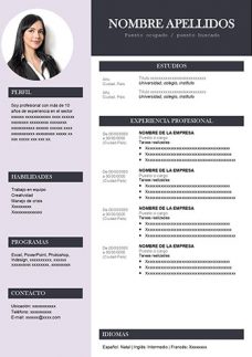 Curriculum para secretaria