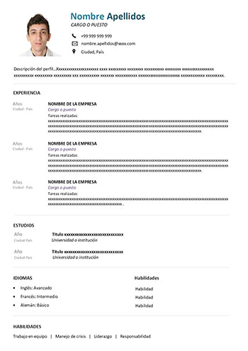curriculum de mecanico