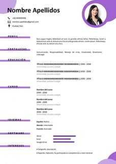 curriculum para recien egresados